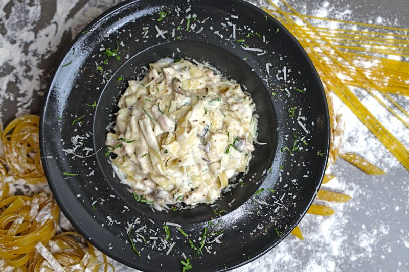 Wings over Parmesan Herb Tenders with creamy dip